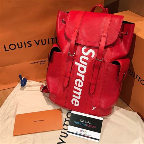 supreme and louis vuitton backpack|louis vuitton supreme backpack price.